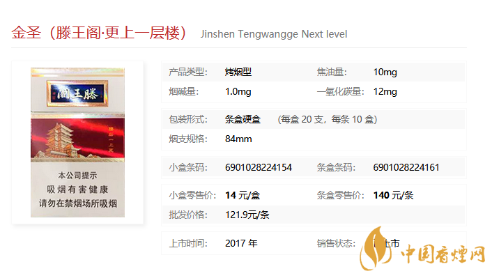金圣滕王閣更上一層樓好抽嗎 金圣滕王閣更上一層樓口感測評(píng)